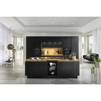 EINBAUKÜCHE   - Goldfarben/Schwarz, Design, Holzwerkstoff - Dieter Knoll
