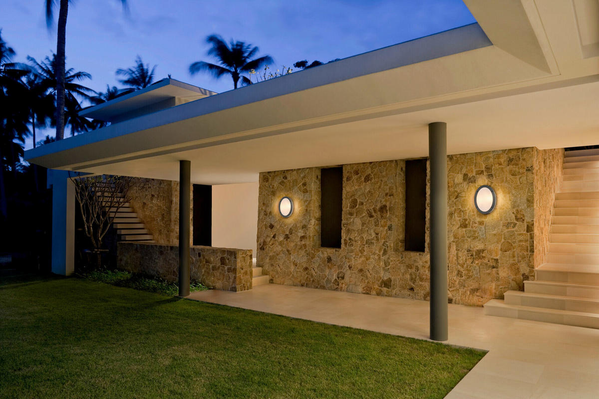 AUßENLEUCHTE 20/9/29 cm   - Dunkelgrau, Basics, Kunststoff/Metall (20/9/29cm) - Osram