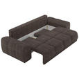 BIGSOFA  in Chenille Graphitfarben  - Schwarz/Graphitfarben, KONVENTIONELL, Kunststoff/Textil (266/89/104cm) - Carryhome
