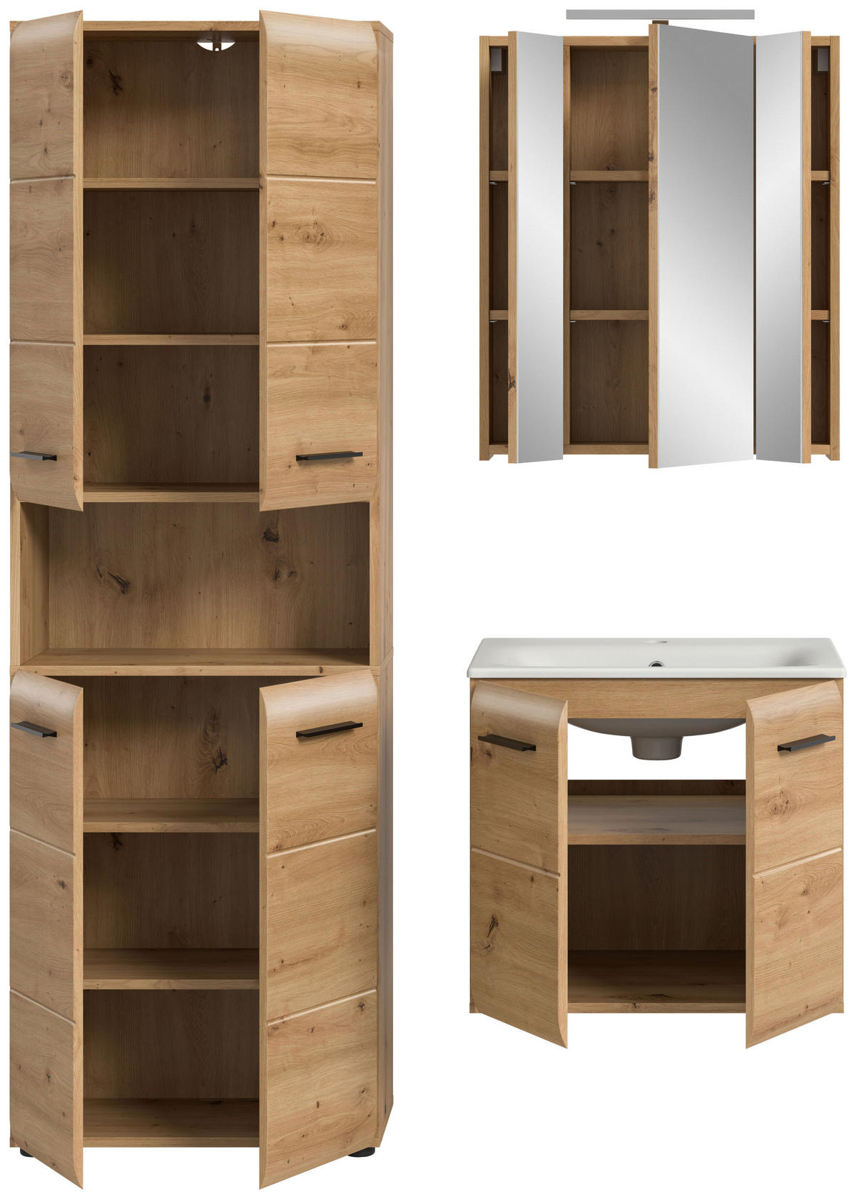 BADRUM 120 cm  - vit/svart, Basics, trämaterial/plast (120cm) - MID.YOU