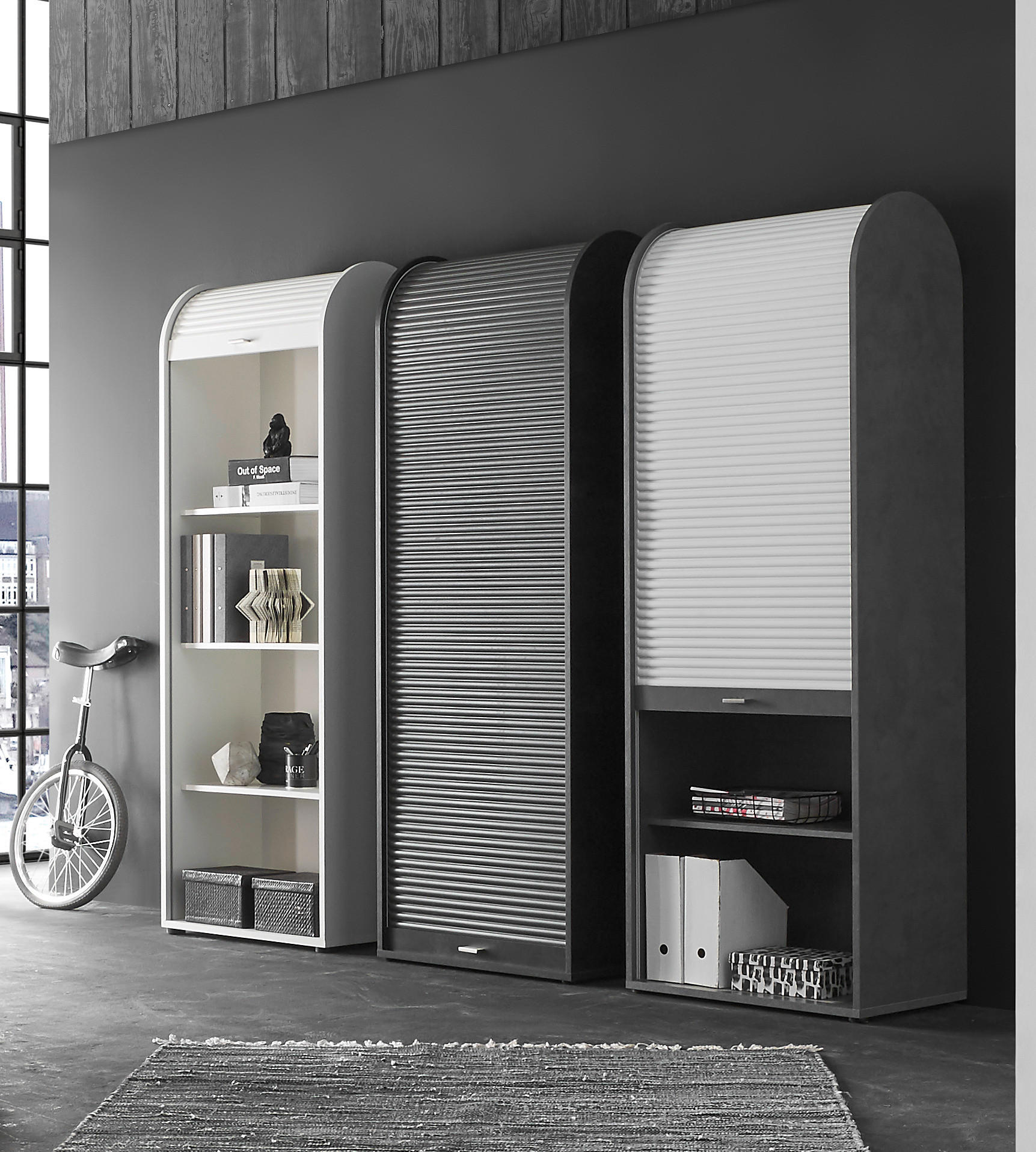 AKTENSCHRANK Weiß  - Weiß, MODERN, Holzwerkstoff/Kunststoff (69/192/44cm) - Livetastic