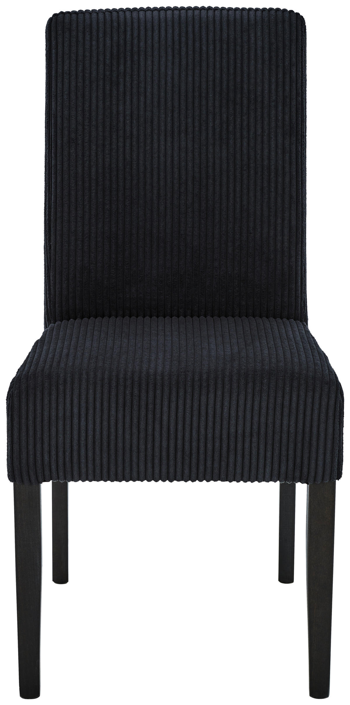 STUHL Webstoff Schwarz Buche massiv  - Wengefarben/Schwarz, MODERN, Holz/Textil (48/95/62cm)