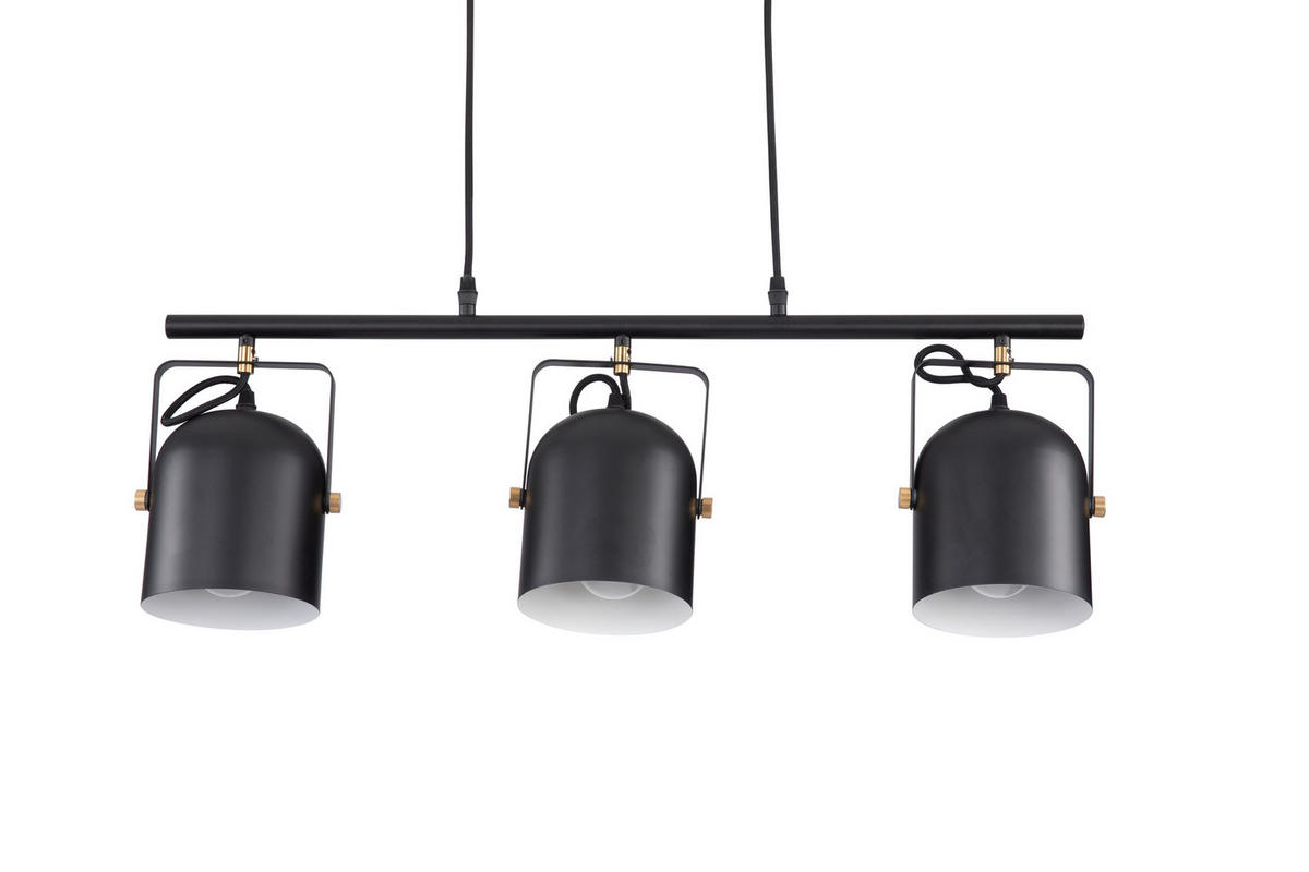 HÄNGELEUCHTE 70/15,5/120 cm  - Schwarz, LIFESTYLE, Metall (70/15,5/120cm) - Marama