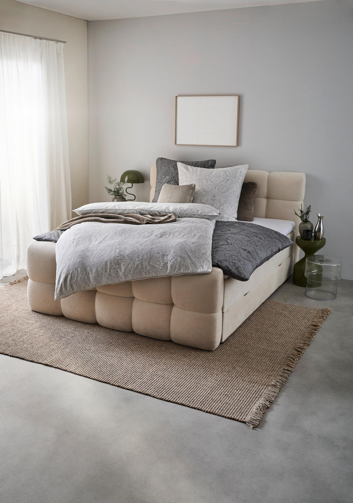 BETTWÄSCHE 2-teilig PEARL Satin 135/200 cm  - Anthrazit, Basics, Textil (135/200cm) - Musterring