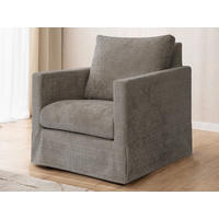 SESSELBEZUG - Braun, Design, Textil (84/89/95cm) - P & B