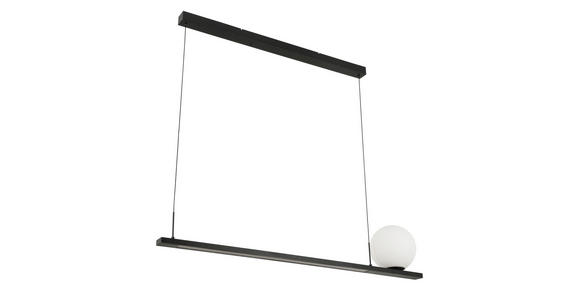 LED-HÄNGELEUCHTE 120/20/200 cm  - Schwarz, Design, Glas/Kunststoff (120/20/200cm) - Dieter Knoll