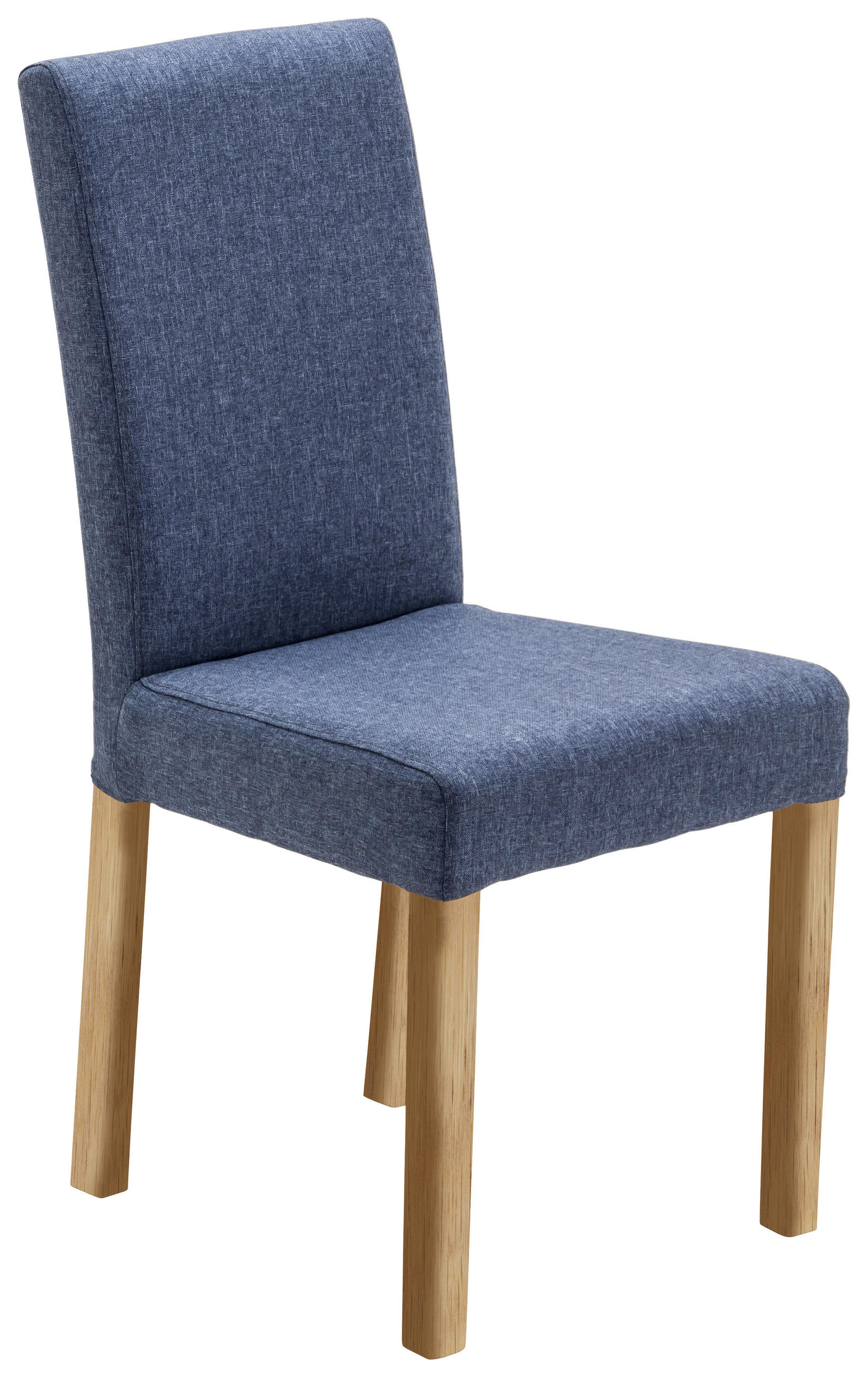 STUHL  in Webstoff  - Blau/Eichefarben, Konventionell, Holz/Textil (44/92/57cm) - Carryhome