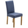 STUHL  in Webstoff  - Blau/Eichefarben, Konventionell, Holz/Textil (44/92/57cm) - Carryhome