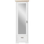 GARDEROBENSCHRANK 65/204/41 cm  - Eichefarben/Grau, ROMANTIK / LANDHAUS, Glas/Holzwerkstoff (65/204/41cm) - Landscape