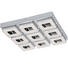 LED-DECKENLEUCHTE - Klar/Chromfarben, Design, Kunststoff/Metall (44/44/7cm) - Novel LED-DECKENLEUCHTE - Klar/Chromfarben, Design, Kunststoff/Metall (44/44/7cm) - Novel