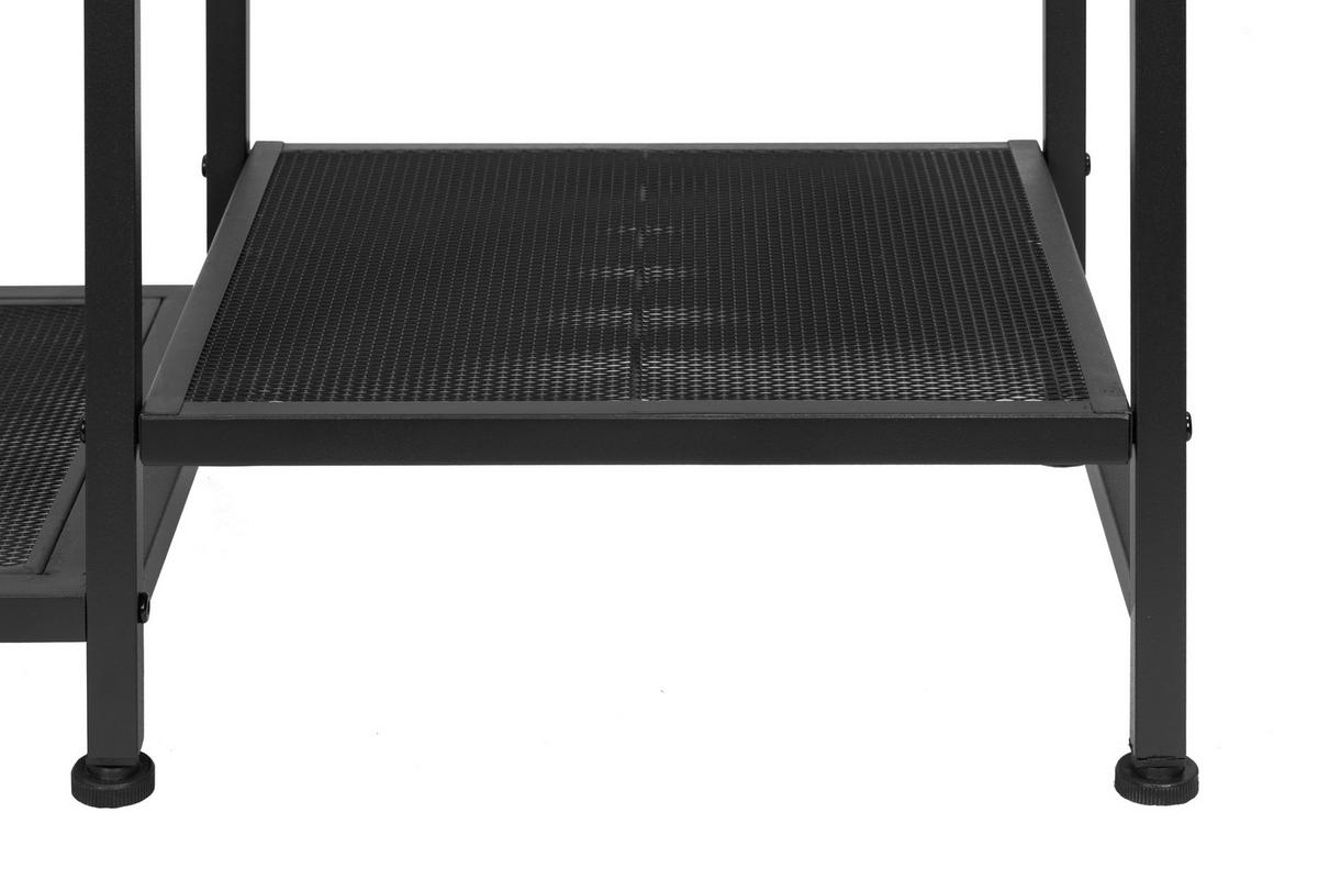GARDEROBENSTÄNDER in Naturfarben, Schwarz 100/165/36 cm   - Schwarz/Naturfarben, MODERN, Holzwerkstoff/Metall (100/165/36cm) - PBJ
