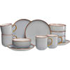 FRÜHSTÜCKSSET Grau PORTOFINO  - Grau, Trend, Keramik (33,5/21,5/22cm) - Ritzenhoff Breker
