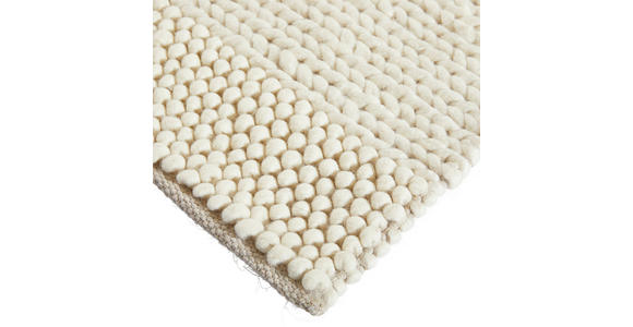 HANDWEBTEPPICH 80/150 cm Nordic Weiß  - Weiß, Natur, Textil (80/150cm) - Linea Natura