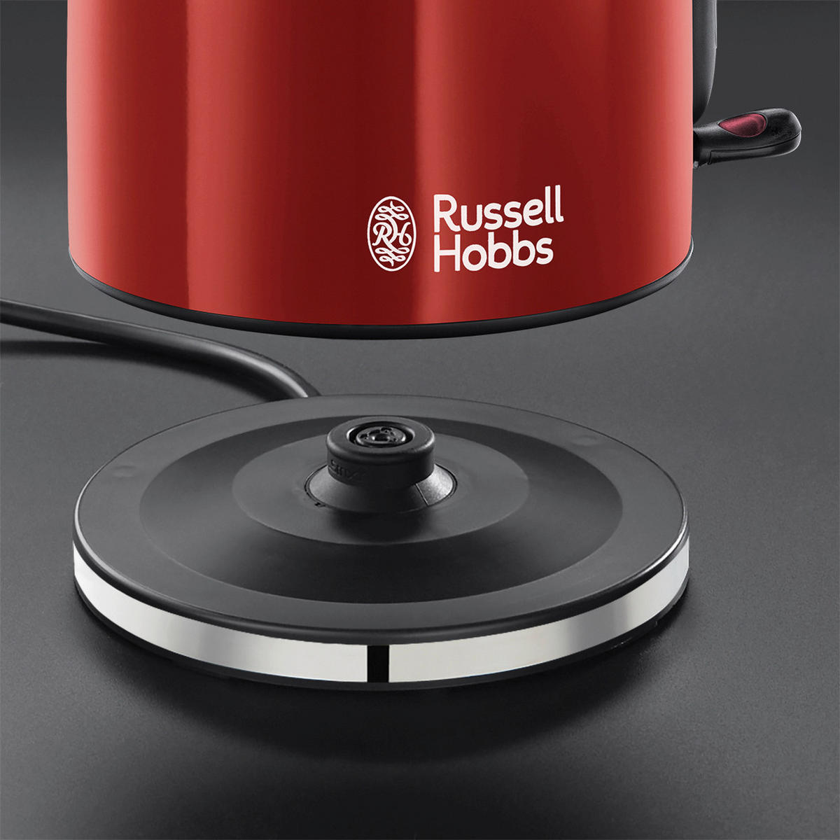 WASSERKOCHER Colours Plus+ 20412-70 1,7 l  - Rot, Basics, Kunststoff (16,2/23,7/23,8cm) - Russel Hobbs