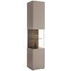 VITRINE Buchefarben, Sandfarben  43/206/43 cm  - Sandfarben/Buchefarben, Design, Glas/Holz (43/206/43cm) - Johann Jakob