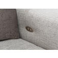 ECKSOFA  in Chenille Hellgrau  301/207 cm  - Chromfarben/Hellgrau, Design, Textil (301/207cm) - Xora