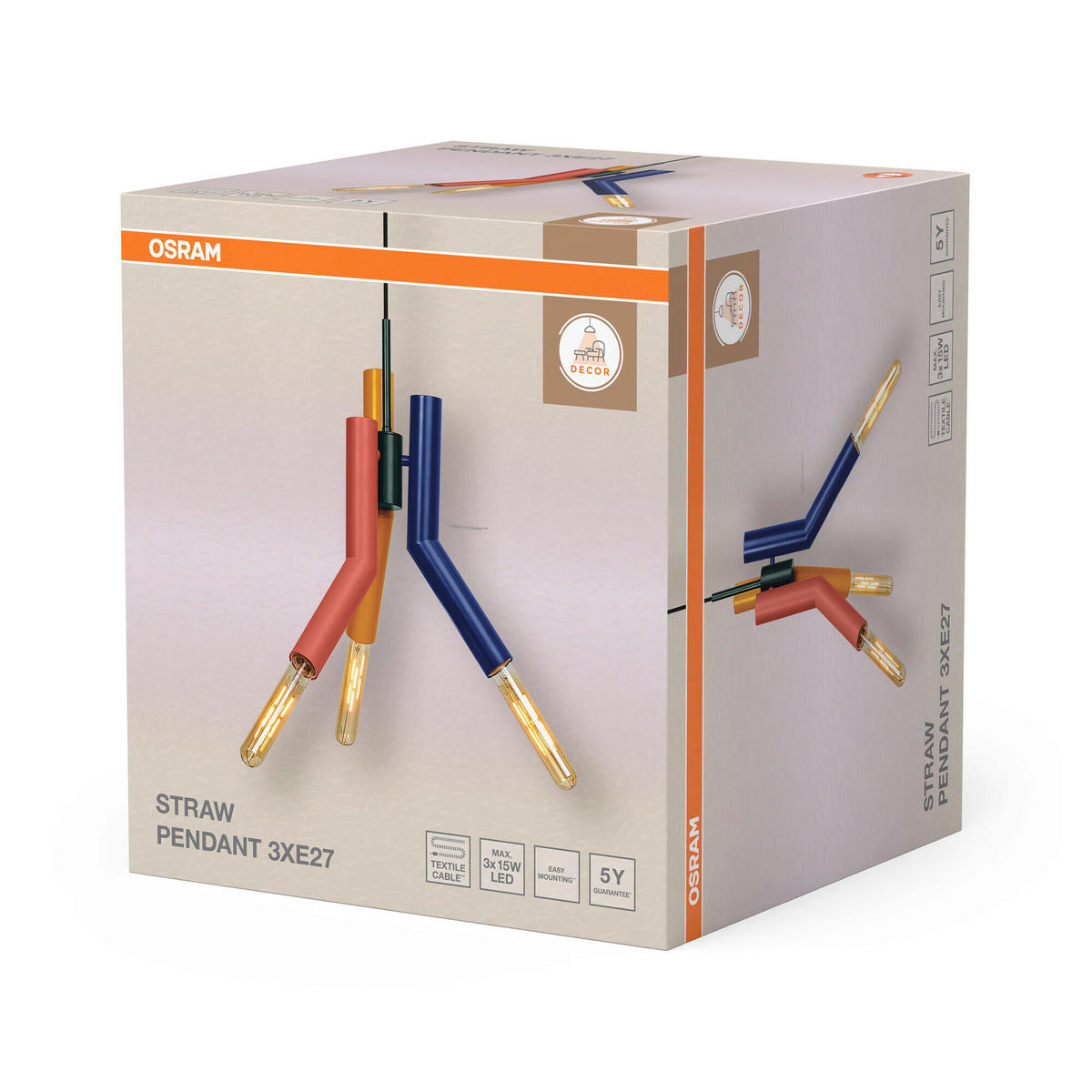 HÄNGELEUCHTE 32/134 cm  - Design, Metall (32/134cm) - Osram