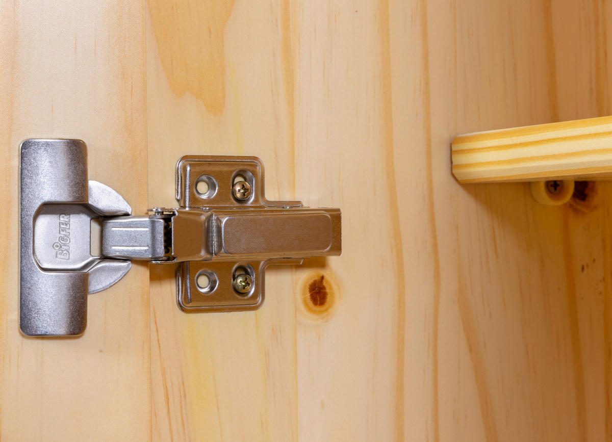 DREHTÜRENSCHRANK  in Naturfarben  - Schwarz/Naturfarben, LIFESTYLE, Holz/Metall (150/180/56cm) - MID.YOU