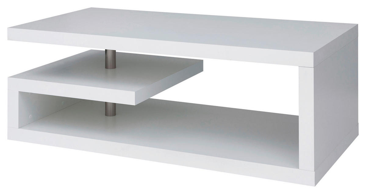 COUCHTISCH 120/60/45 cm rechteckig Weiß  - Weiß, Design, Holzwerkstoff (120/60/45cm)