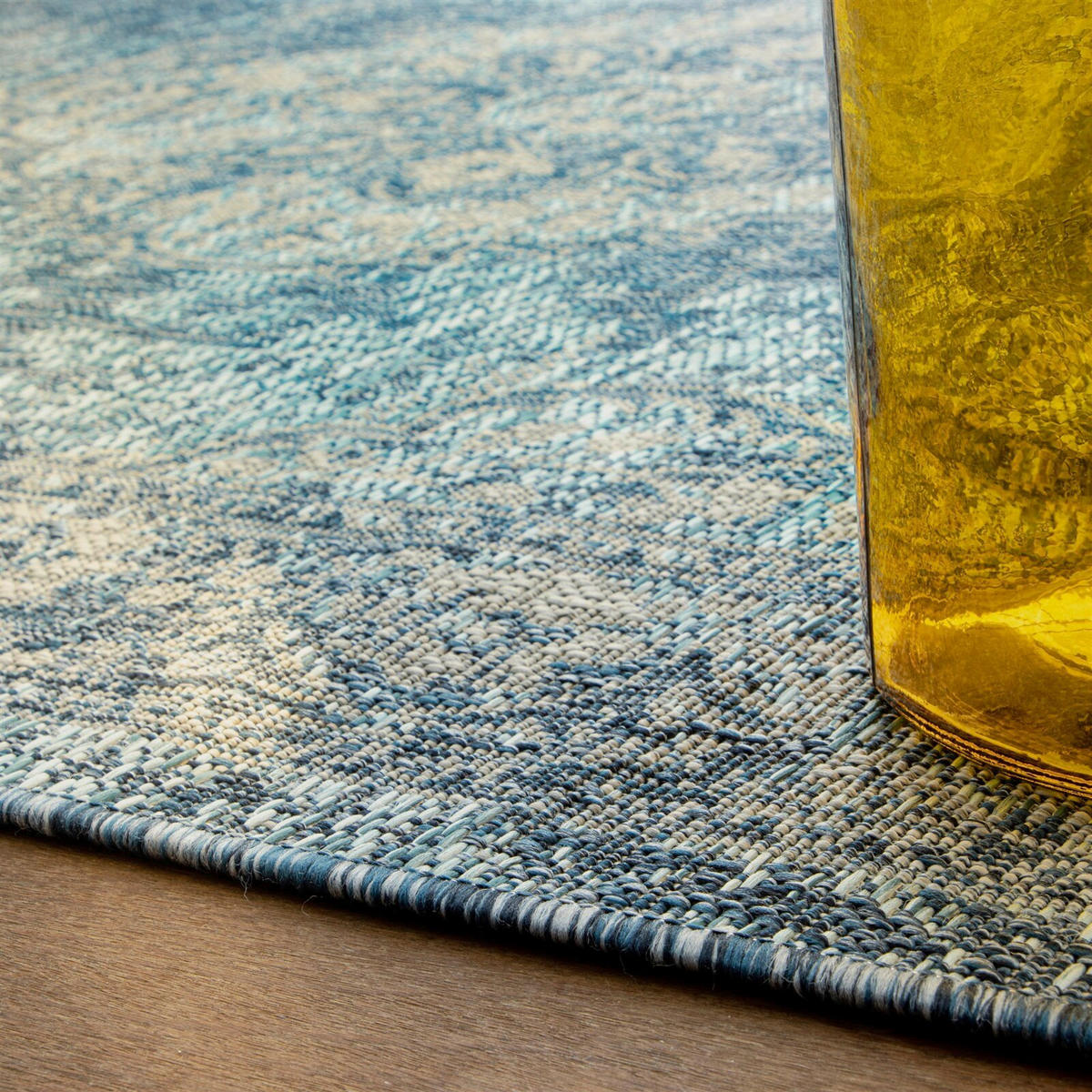 FLACHWEBETEPPICH 160/230 cm Blau  - Blau, Basics, Textil (160/230cm) - Kayoom