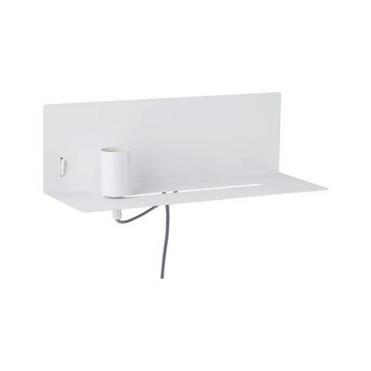 WANDLEUCHTE Devara 40/13 cm   - Weiß, LIFESTYLE, Metall (40/13cm) - Paulmann