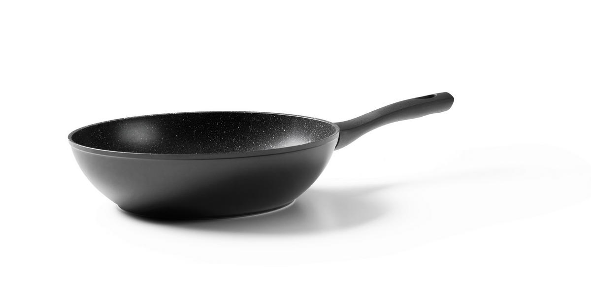 SADA PÁNVÍ, 28+28 cm, nepřilnavá vrstva Pfluon® , 2dílné - bílá/černá, Basics, kov/plast (28+28cm) - Homeware Profession.