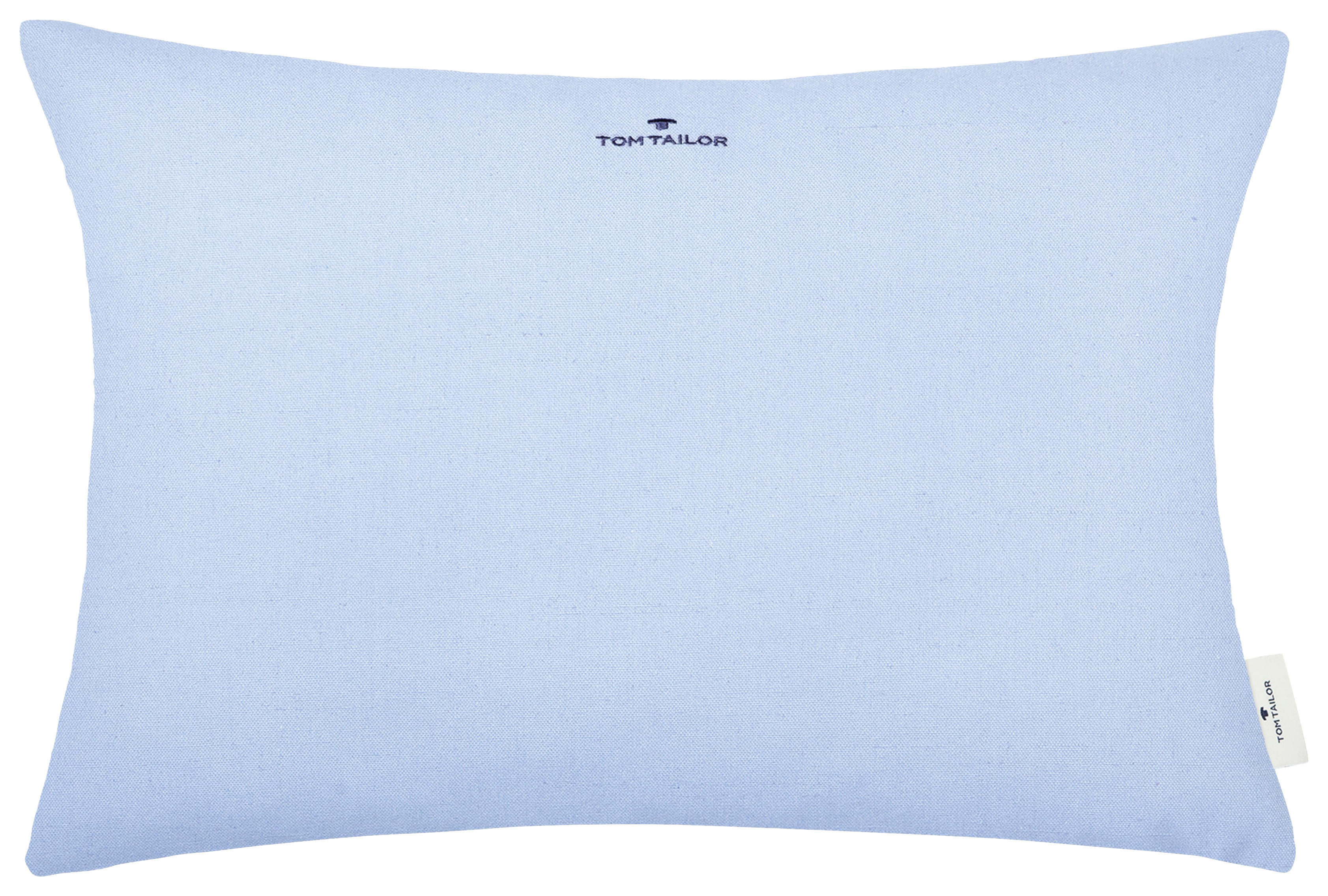 KISSENHÜLLE Dove Signature 40/60 cm  - Blau/Dunkelblau, KONVENTIONELL, Textil (40/60cm) - Tom Tailor