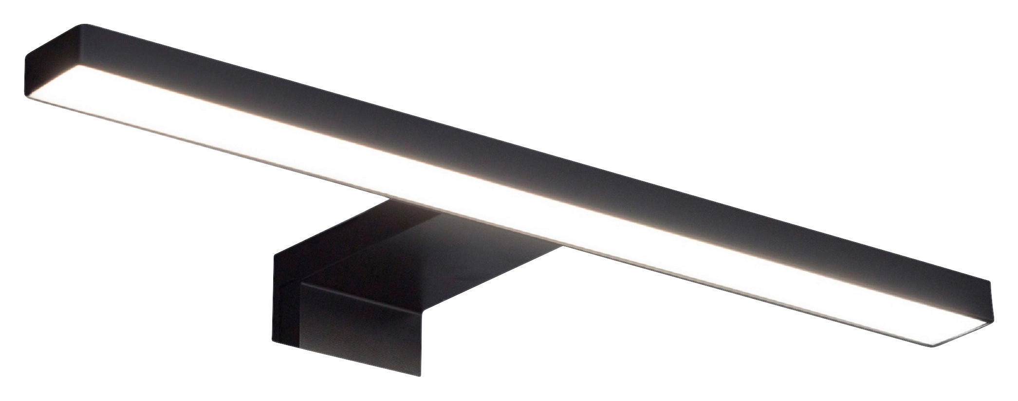 AUFBAULEUCHTE 30/3,5/10 cm  - Schwarz, Basics, Kunststoff (30/3,5/10cm)