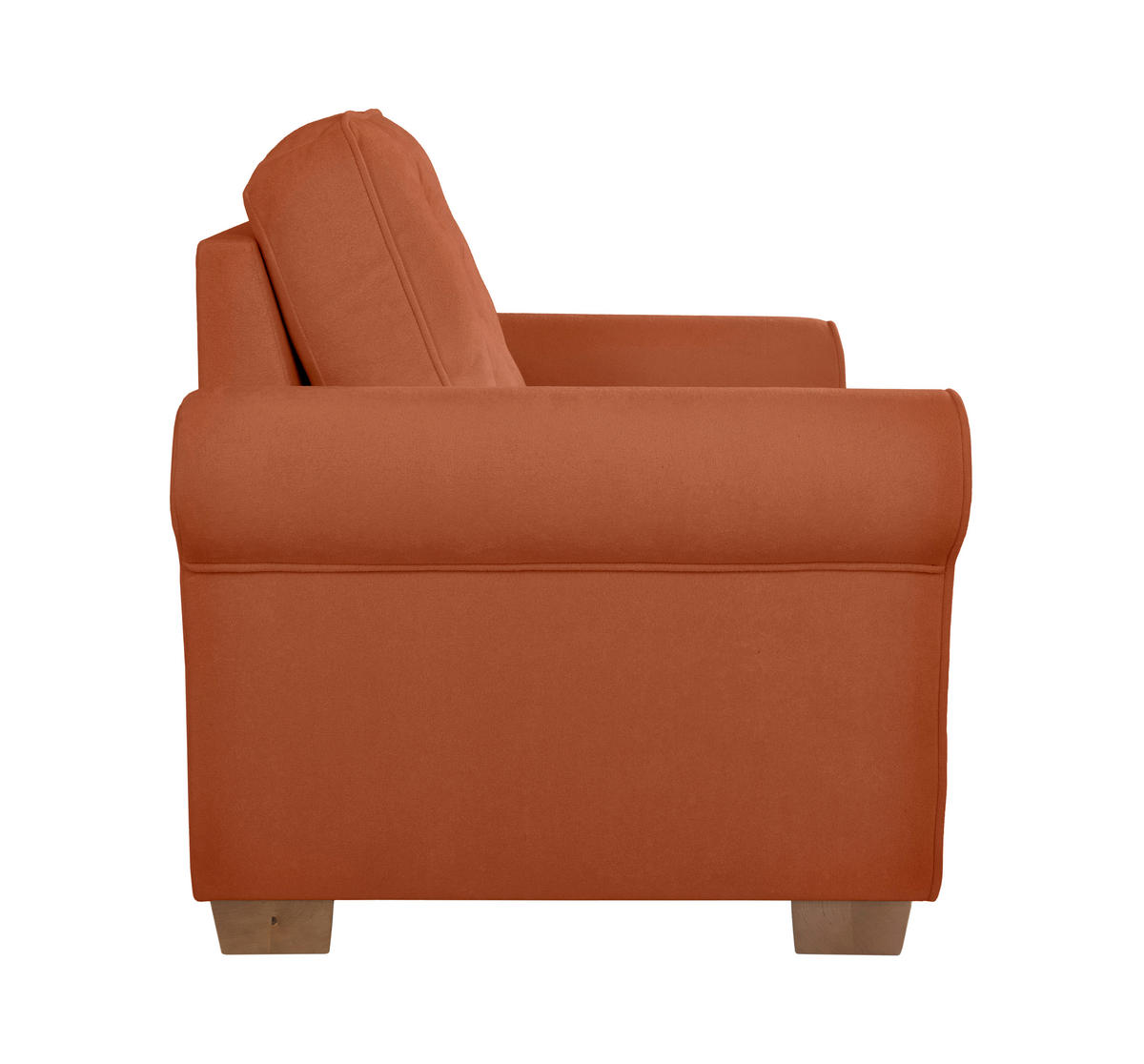 SESSEL in Rostfarben  - Rostfarben/Buchefarben, Design, Holz/Textil (93/89/82cm) - MID.YOU