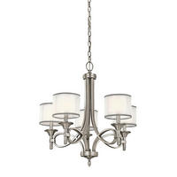 LESTENEC  Elstead Lacey      63.5/75.6 cm      E14 - srebrne barve, Konvencionalno, kovina/steklo (63.5/75.6cm) - Elstead Lighting