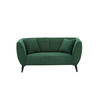 2-SITZER-SOFA in Cord Grün  - Schwarz/Grün, Modern, Holz/Textil (172/83/88cm) - MID.YOU