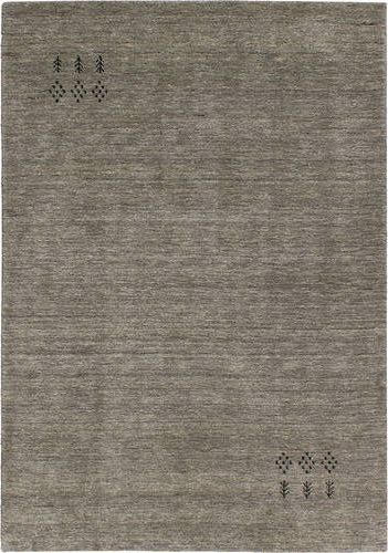Wollteppich  170/240 cm  Grau, Hellgrau, Dunkelgrau, Salbeigrün   - Dunkelgrau/Salbeigrün, Basics, Textil (170/240cm) - Cazaris