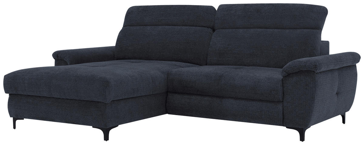 HÖRNSOFFA i gråblå  - gråblå/svart, Design, metall/trämaterial (185/256cm) - Hom`in