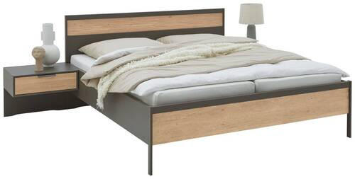 Dieter Knoll ZOSTAVA S POSTEĽOU, 180/200 cm, farba duba, bridlicová