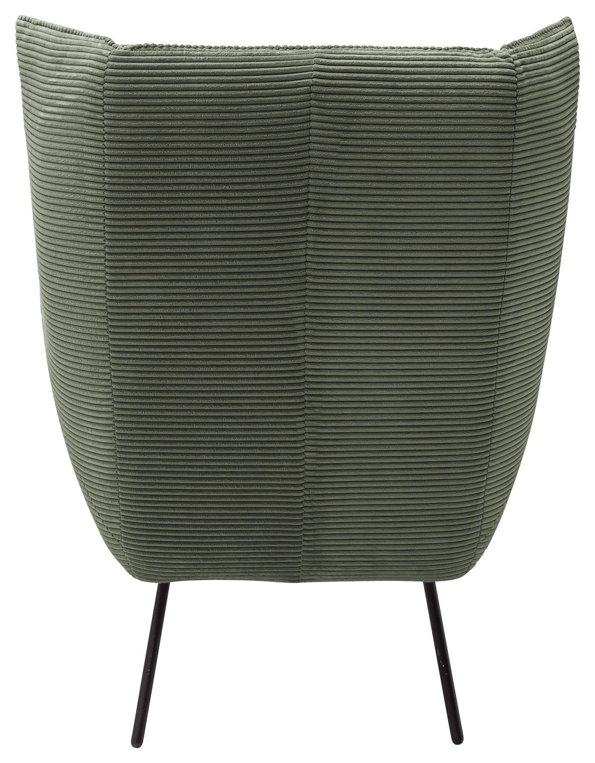 SESSEL in Cord Grün  - Schwarz/Grün, Design, Textil/Metall (90/112/94cm) - Pure Home Lifestyle