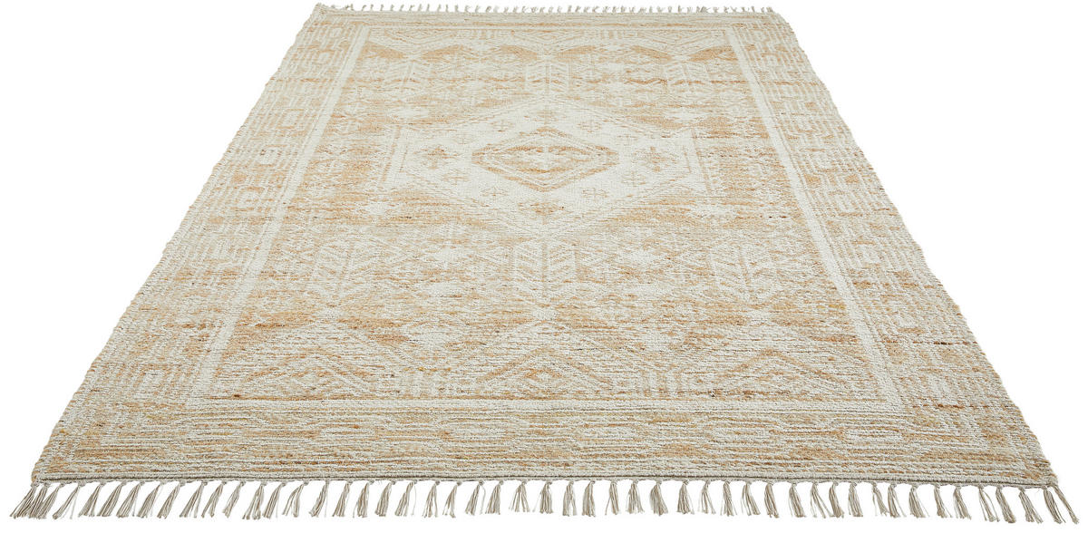 JUTOVÝ KOBEREC, 160/230 cm, přírodní barvy, béžová - přírodní barvy/béžová, Natur, textil (160/230cm) - Linea Natura