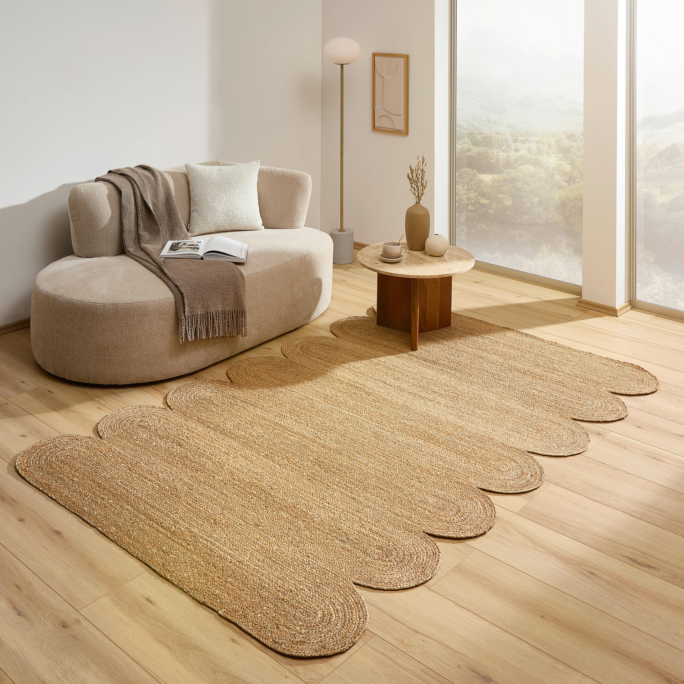JUTETEPPICH 160/230 cm Creme  - Creme, Natur, Textil (160/230cm) - Linea Natura