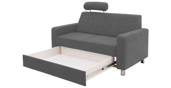 2-SITZER-SOFA - Chromfarben/Grau, Design, Textil/Metall (158/83/85cm) - Xora