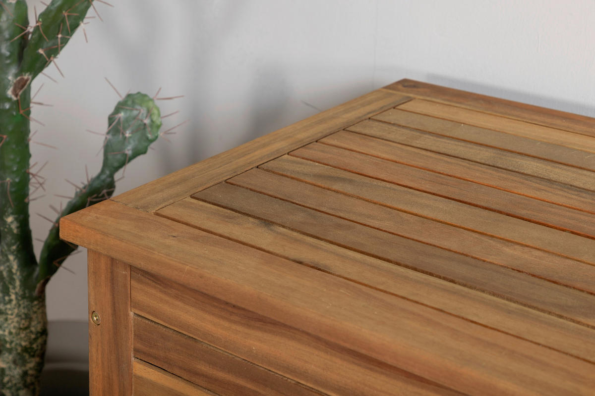 KISSENBOX 130/64.5/48 cm  - Akaziefarben, KONVENTIONELL, Holz (130/64.5/48cm) - Gardenson
