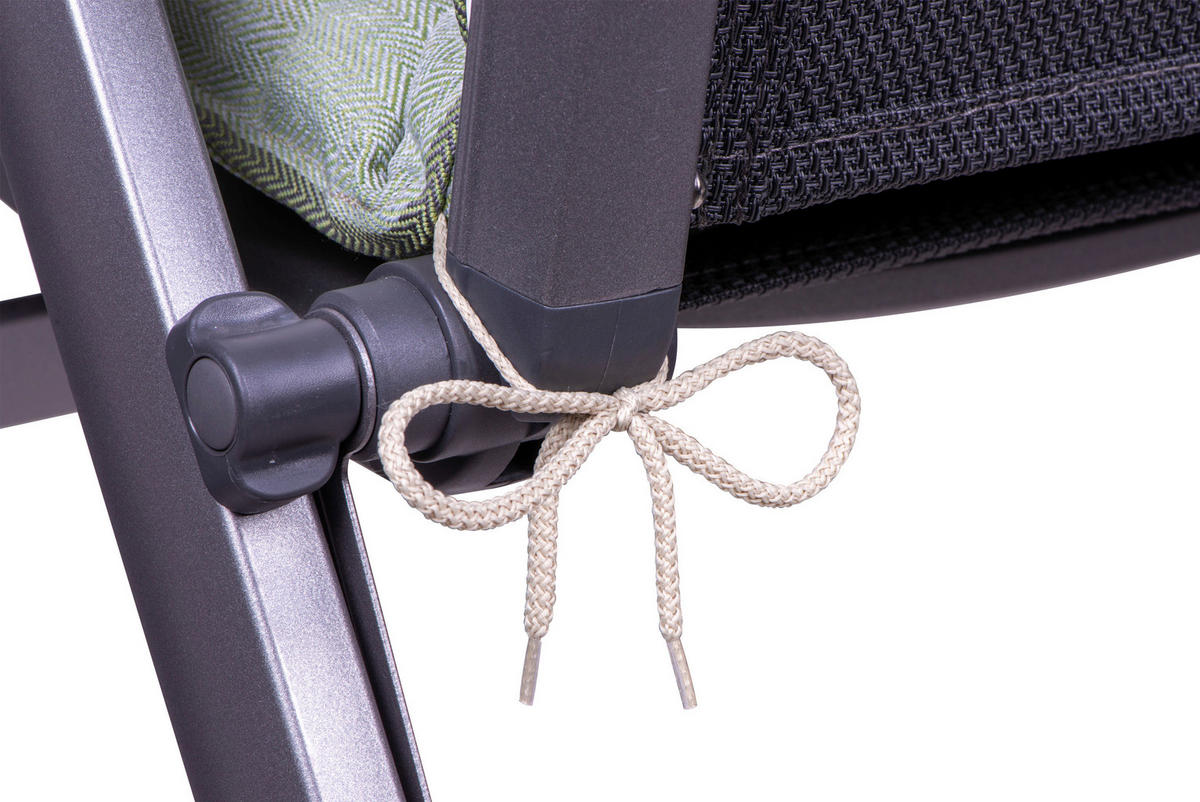 SESSEL-/WENDEAUFLAGE Streifen  - Salbeigrün, Design, Textil (50/7/120cm)