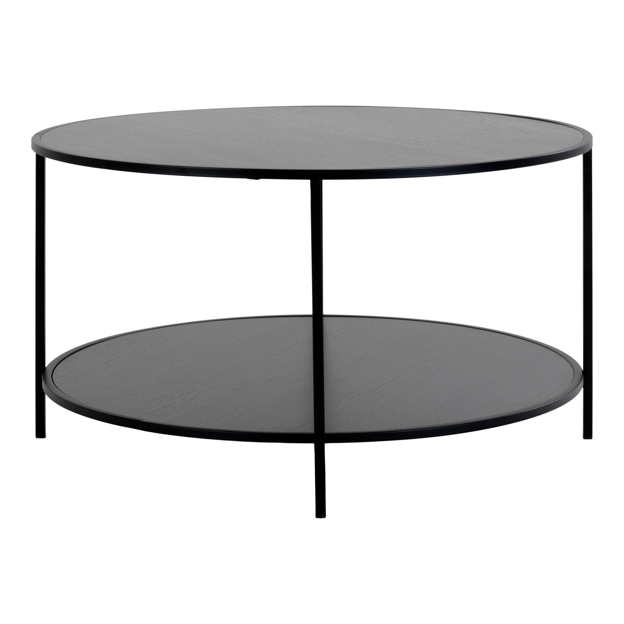 Mid.you Couchtisch Vita Schwarz 80x45x80 cm