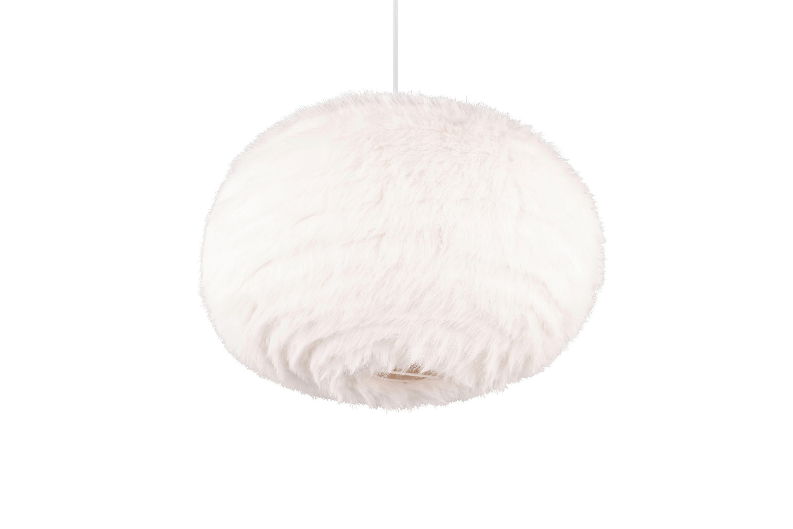 PENDELLEUCHTE 50/150 cm    - Sandfarben/Weiss, Modern, Textil/Metall (50/150cm)