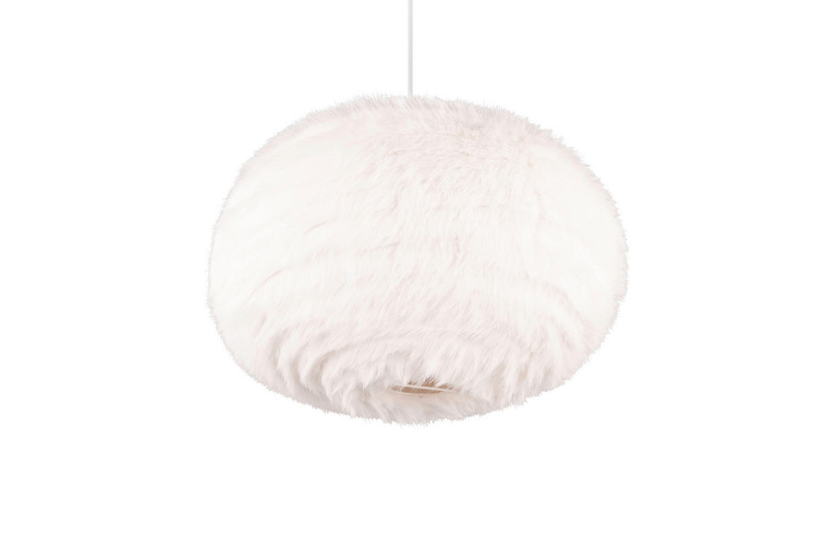 PENDELLEUCHTE 50/150 cm    - Sandfarben/Weiss, Modern, Textil/Metall (50/150cm)