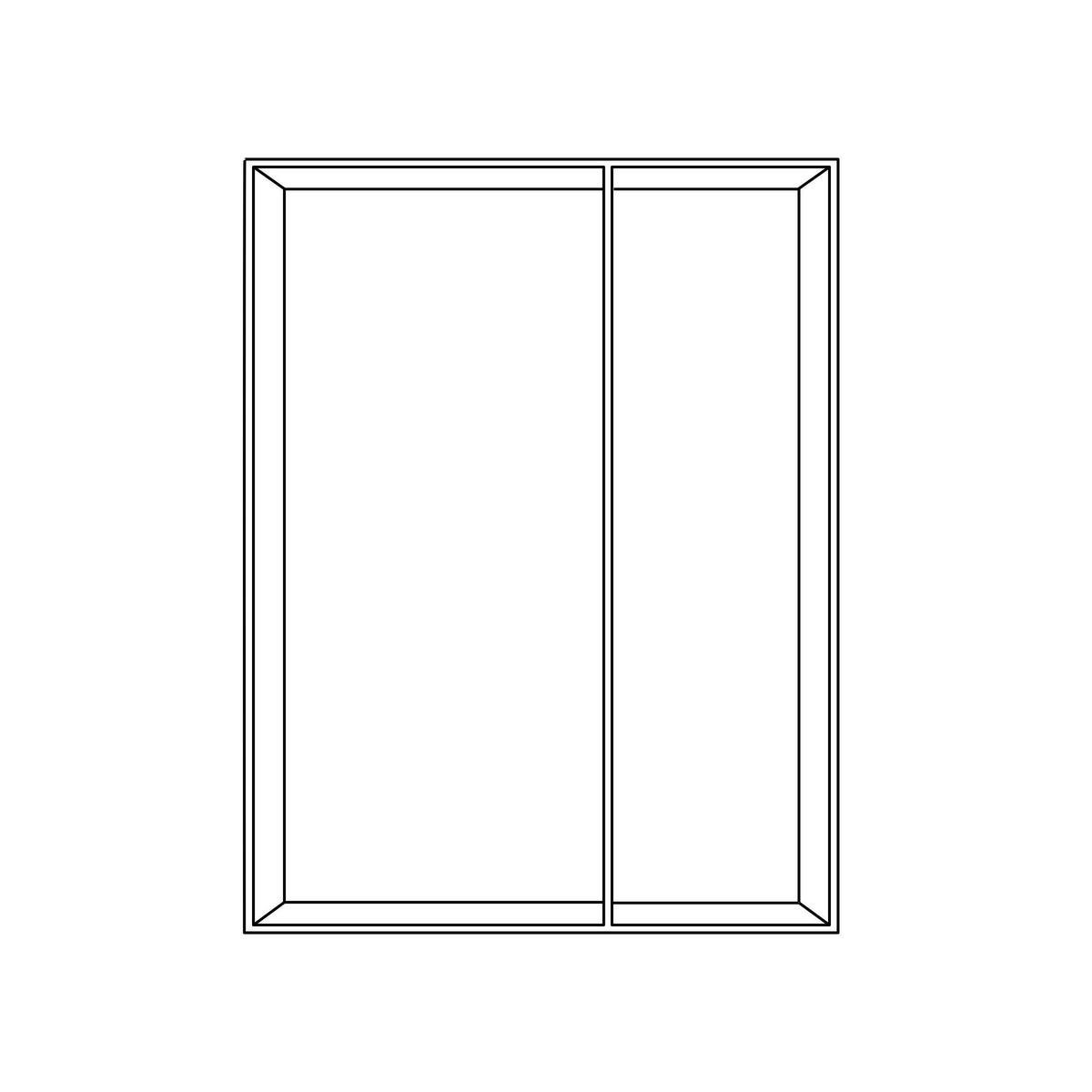 DREHTÜRENSCHRANK 152/220/40 cm 3-türig Schwarz, Hellgrau  - Silberfarben/Hellgrau, Design, Glas/Holzwerkstoff (152/220/40cm) - Jutzler
