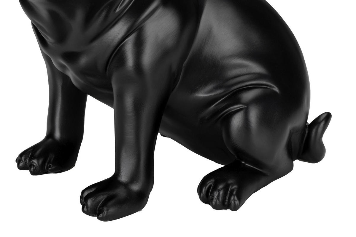 DECORAȚIUNE BULDOG - negru, Lifestyle, plastic/metal (33/30/53cm) - Novel