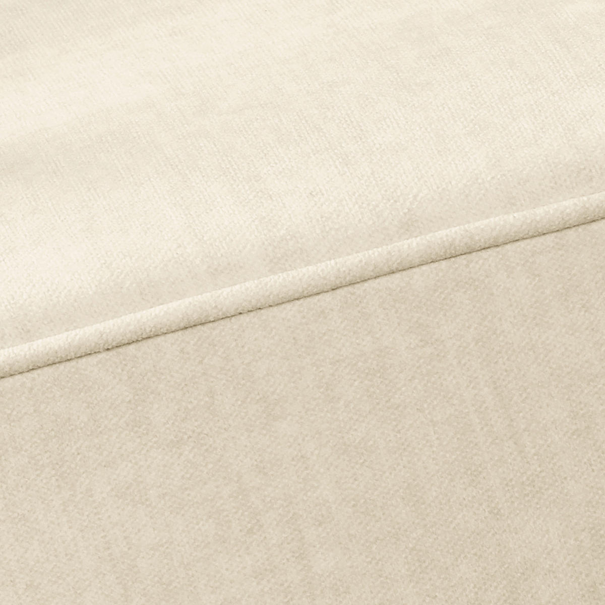 ECKSOFA Mikrofaser Creme  - Creme/Braun, Design, Holz/Textil (284/182cm) - P & B