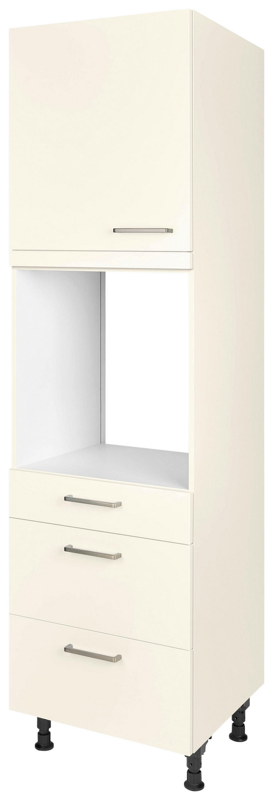 GERÄTEUMBAUSCHRANK 60/216,6/58 cm  in Magnolie  - Edelstahlfarben/Magnolie, MODERN, Holzwerkstoff/Metall (60/216,6/58cm) - Nobilia