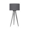 TISCHLEUCHTE Tripod 28/61,5 cm   - Nickelfarben, Basics, Textil/Metall (28/61,5cm) - Näve