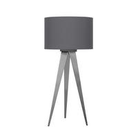 TISCHLEUCHTE Tripod 28/61,5 cm   - Nickelfarben, Basics, Textil/Metall (28/61,5cm) - Näve