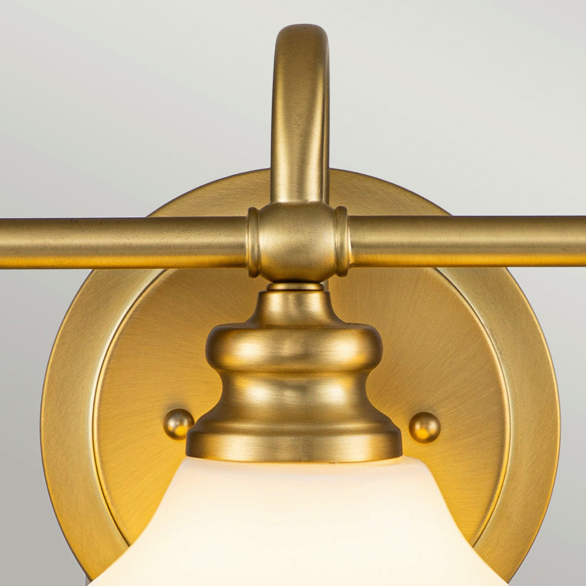 BADEZIMMER-WANDLEUCHTE Elstead Ainsley 61/20,6/23,1 cm   - Messingfarben, KONVENTIONELL, Glas/Metall (61/20,6/23,1cm) - Elstead Lighting